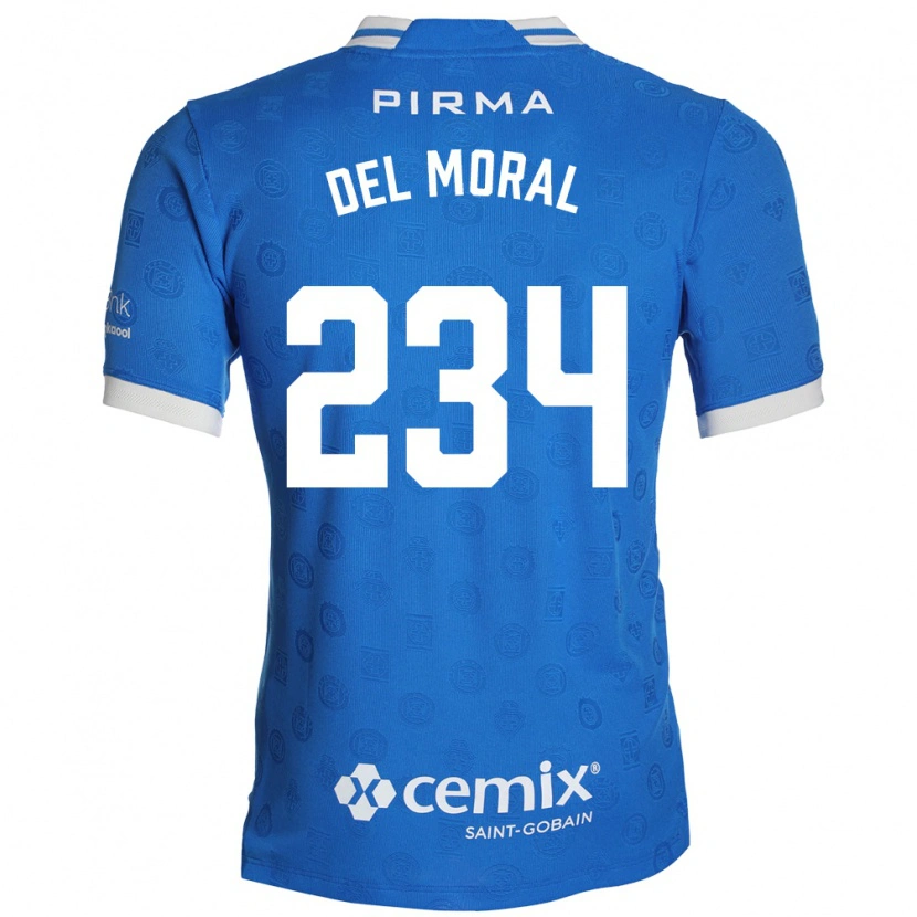 Danxen Kvinder Matías Del Moral #234 Blå Hvid Rød Hjemmebane Spillertrøjer 2026/27 Trøje T-Shirt