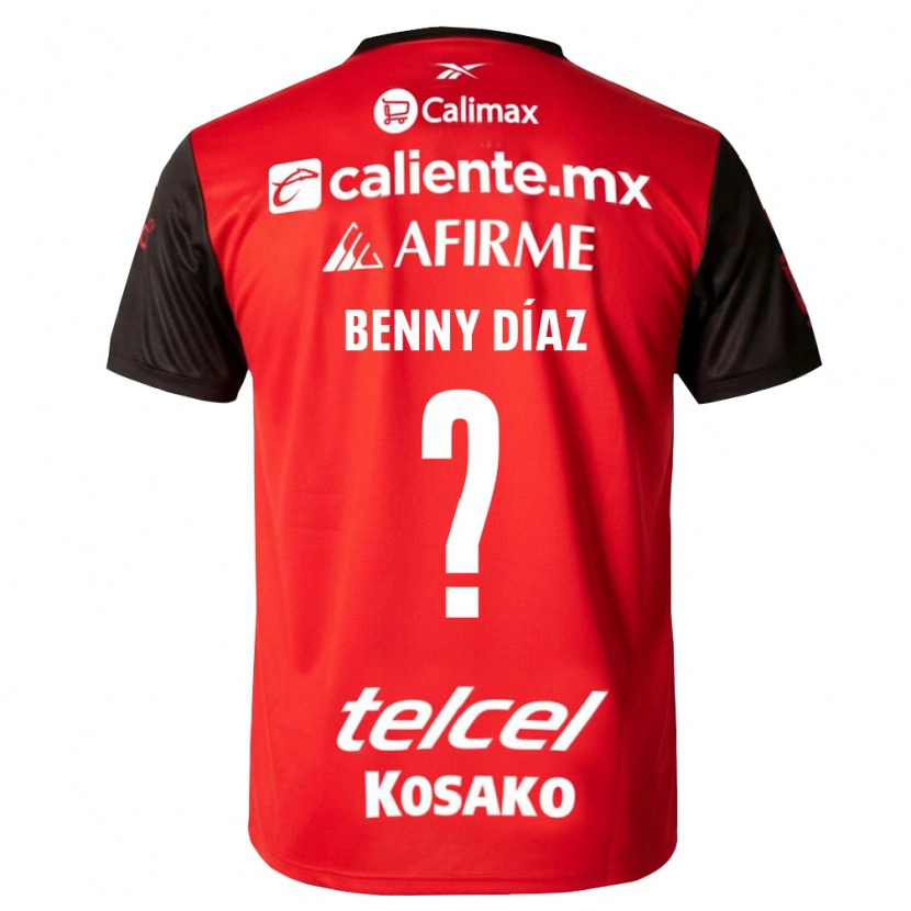 Danxen Kvinder Benny Diaz #0 Sort Rød Hjemmebane Spillertrøjer 2026/27 Trøje T-Shirt
