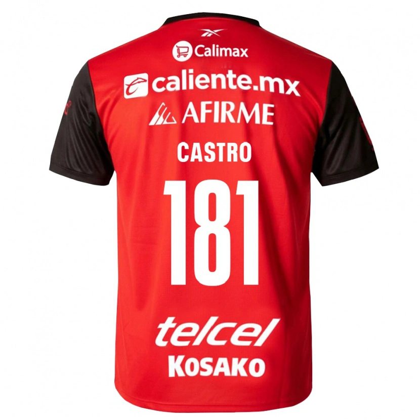 Danxen Kvinder José Castro #181 Sort Rød Hjemmebane Spillertrøjer 2026/27 Trøje T-Shirt