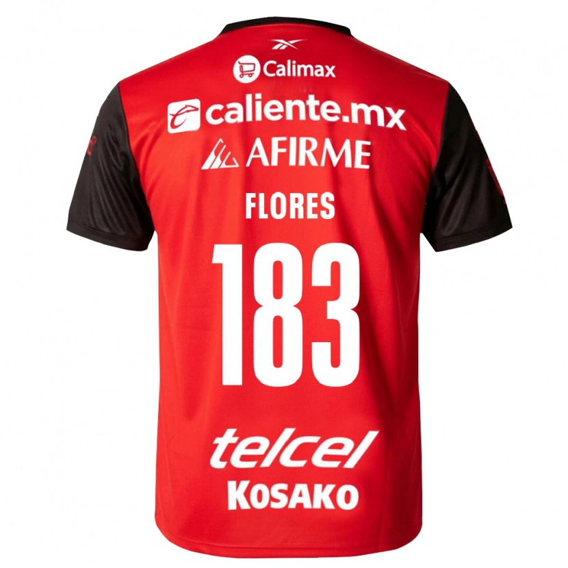 Danxen Kvinder Abraham Flores #183 Sort Rød Hjemmebane Spillertrøjer 2026/27 Trøje T-Shirt