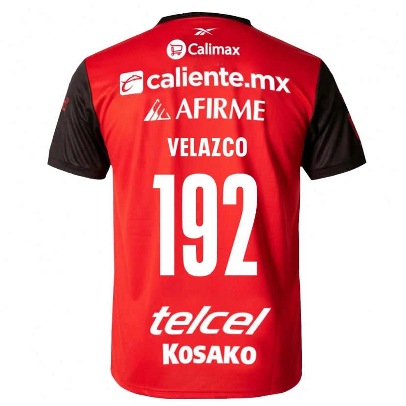 Danxen Kvinder Emiliano Velazco #192 Sort Rød Hjemmebane Spillertrøjer 2026/27 Trøje T-Shirt