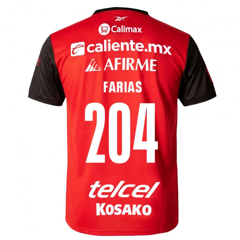 Danxen Kvinder Luciano Farias #204 Sort Rød Hjemmebane Spillertrøjer 2026/27 Trøje T-Shirt