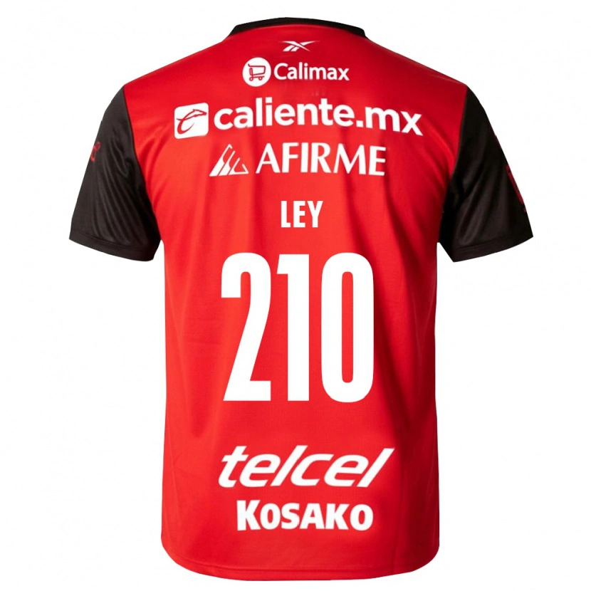 Danxen Kvinder Emanuel Ley #210 Sort Rød Hjemmebane Spillertrøjer 2026/27 Trøje T-Shirt