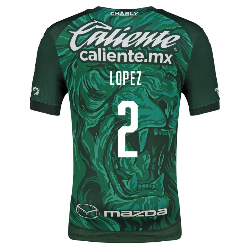 Danxen Kvinder Vanessa Lopez #2 Grøn Sort Hjemmebane Spillertrøjer 2026/27 Trøje T-Shirt
