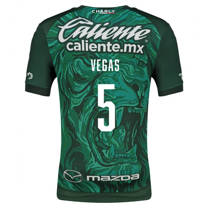 Danxen Kvinder Sebastián Vegas #5 Grøn Sort Hjemmebane Spillertrøjer 2026/27 Trøje T-Shirt