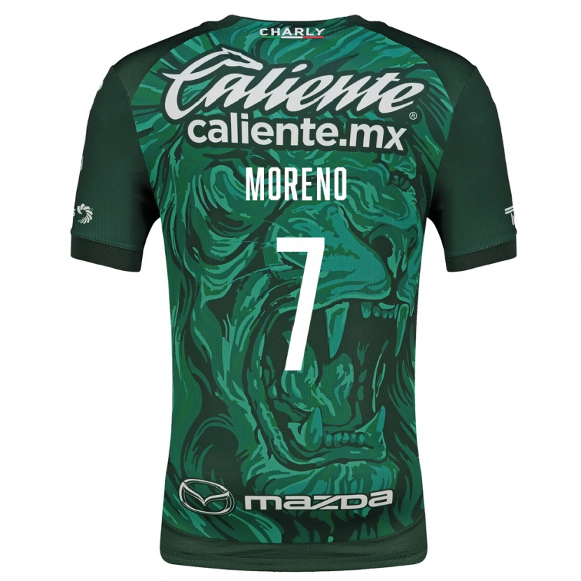 Danxen Kvinder Iván Moreno #7 Grøn Sort Hjemmebane Spillertrøjer 2026/27 Trøje T-Shirt