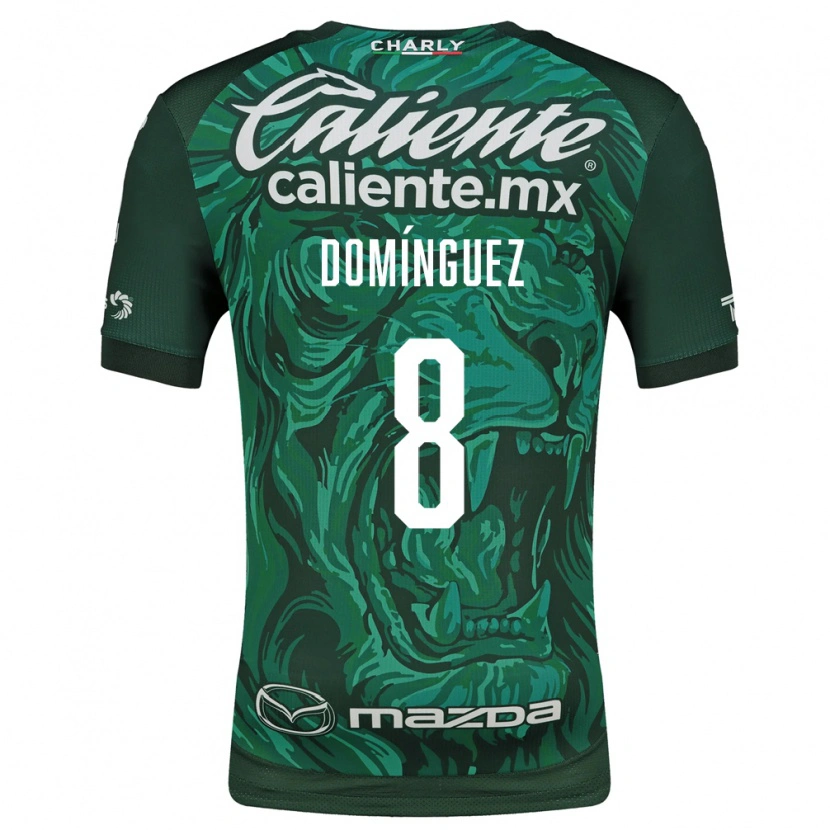 Danxen Kvinder Juan Domínguez #8 Grøn Sort Hjemmebane Spillertrøjer 2026/27 Trøje T-Shirt