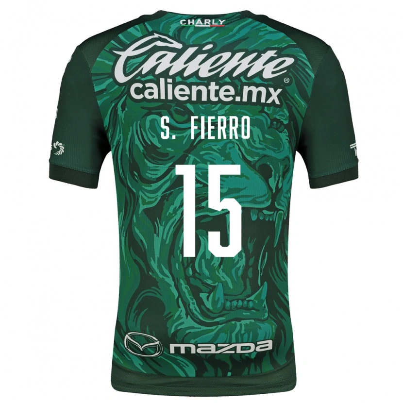 Danxen Kvinder Sebastián Fierro #15 Grøn Sort Hjemmebane Spillertrøjer 2026/27 Trøje T-Shirt