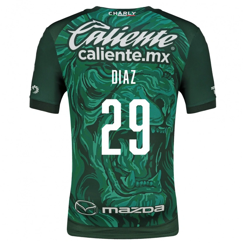 Danxen Kvinder Kenia Díaz #29 Grøn Sort Hjemmebane Spillertrøjer 2026/27 Trøje T-Shirt