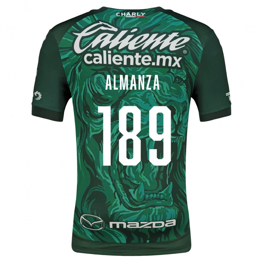 Danxen Kvinder Román Almanza #189 Grøn Sort Hjemmebane Spillertrøjer 2026/27 Trøje T-Shirt