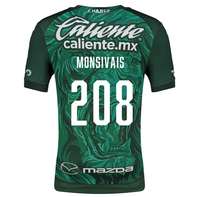 Danxen Kvinder Daniel Monsivaís #208 Grøn Sort Hjemmebane Spillertrøjer 2026/27 Trøje T-Shirt