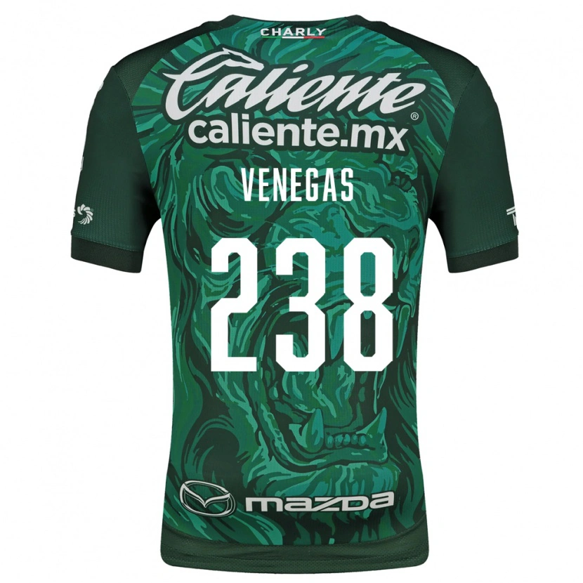 Danxen Kvinder Luis Venegas #238 Grøn Sort Hjemmebane Spillertrøjer 2026/27 Trøje T-Shirt