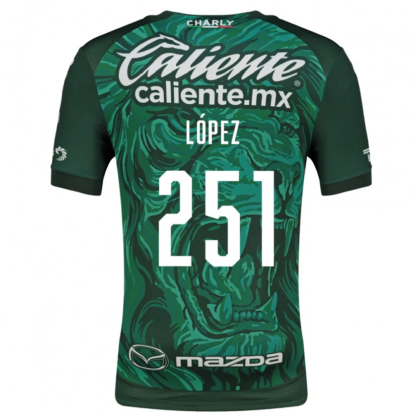 Danxen Kvinder Iván López #251 Grøn Sort Hjemmebane Spillertrøjer 2026/27 Trøje T-Shirt