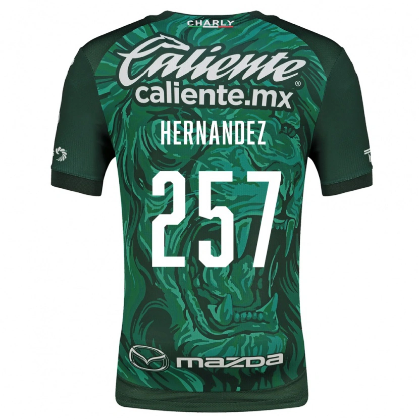 Danxen Kvinder Karín Hernández #257 Grøn Sort Hjemmebane Spillertrøjer 2026/27 Trøje T-Shirt
