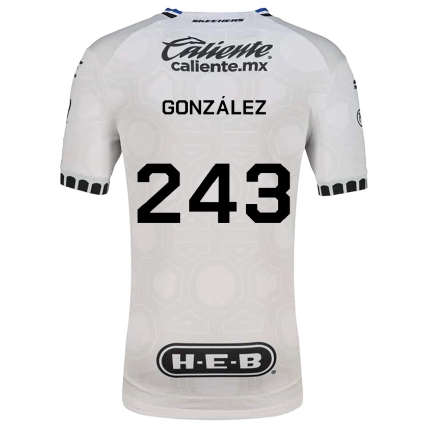 Danxen Kvinder Leonardo González #243 Hvid Sort Blå Hjemmebane Spillertrøjer 2026/27 Trøje T-Shirt