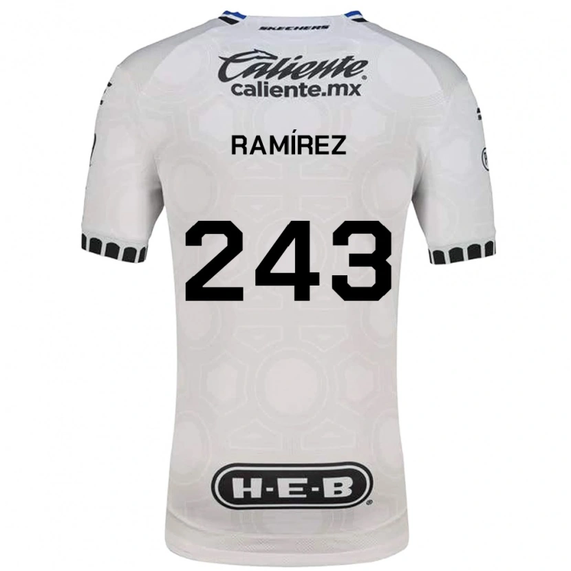 Danxen Kvinder Eleazar Ramírez #243 Hvid Sort Blå Hjemmebane Spillertrøjer 2026/27 Trøje T-Shirt