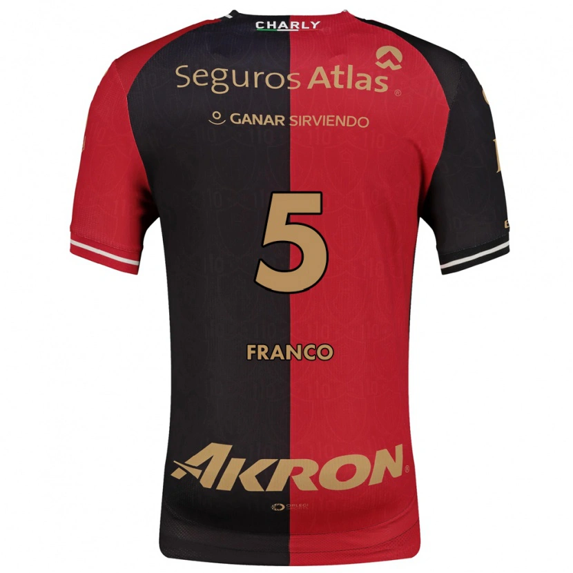 Danxen Kvinder Alejandra Franco #5 Rød Sort Brun Hjemmebane Spillertrøjer 2026/27 Trøje T-Shirt
