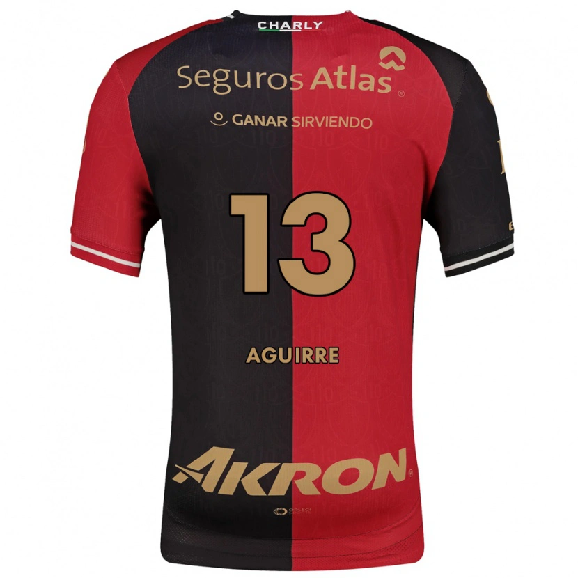 Danxen Kvinder Gaddi Aguirre #13 Rød Sort Brun Hjemmebane Spillertrøjer 2026/27 Trøje T-Shirt