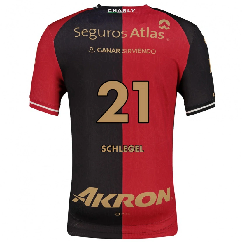 Danxen Kvinder Rodrigo Schlegel #21 Rød Sort Brun Hjemmebane Spillertrøjer 2026/27 Trøje T-Shirt