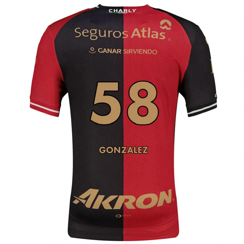 Danxen Kvinder Arturo González #58 Rød Sort Brun Hjemmebane Spillertrøjer 2026/27 Trøje T-Shirt