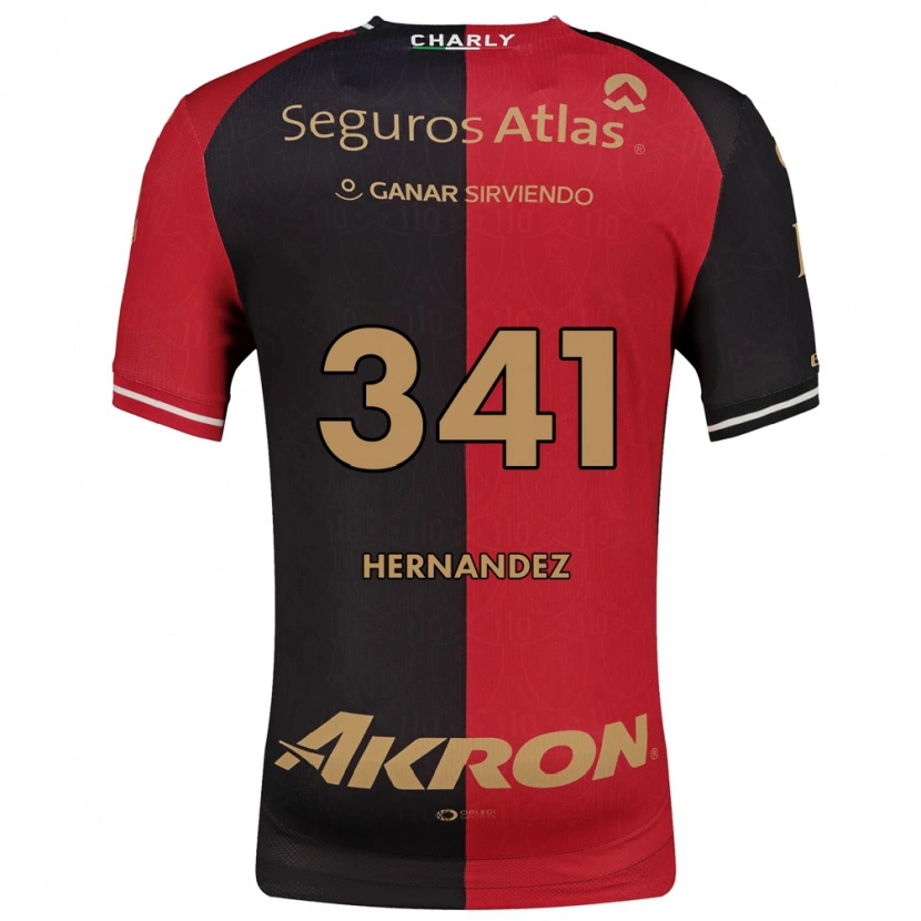 Danxen Kvinder Leonardo Hernández #341 Rød Sort Brun Hjemmebane Spillertrøjer 2026/27 Trøje T-Shirt