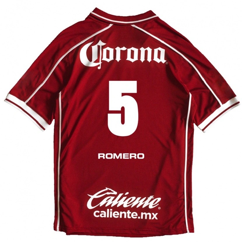 Danxen Kvinder Franco Romero #5 Hvid Rød Hjemmebane Spillertrøjer 2026/27 Trøje T-Shirt