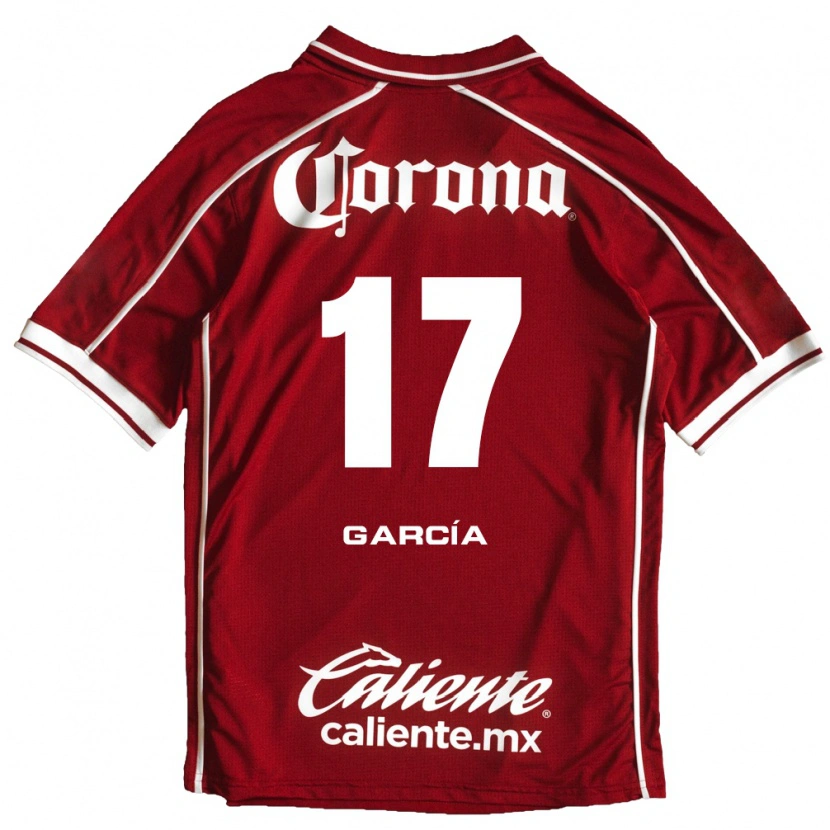 Danxen Kvinder Brian García #17 Hvid Rød Hjemmebane Spillertrøjer 2026/27 Trøje T-Shirt