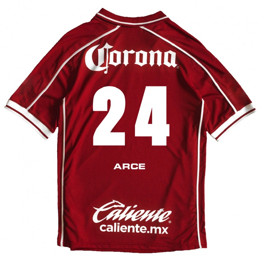 Danxen Kvinder Fernando Arce #24 Hvid Rød Hjemmebane Spillertrøjer 2026/27 Trøje T-Shirt