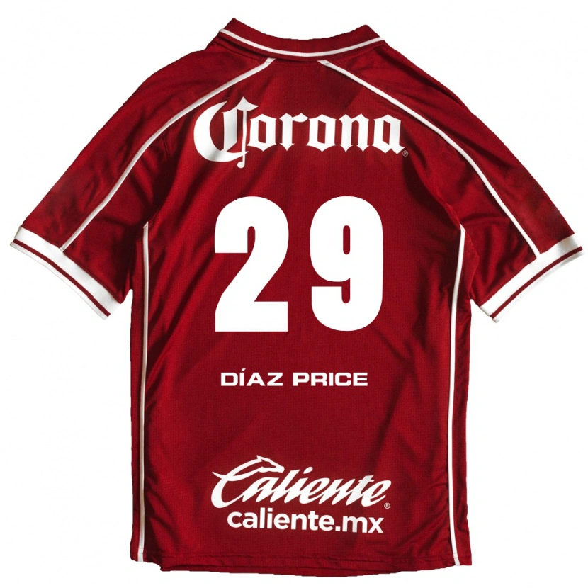 Danxen Kvinder Jorge Díaz Price #29 Hvid Rød Hjemmebane Spillertrøjer 2026/27 Trøje T-Shirt