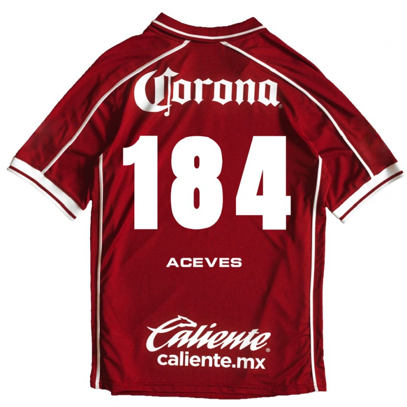 Danxen Kvinder Sebastián Aceves #184 Hvid Rød Hjemmebane Spillertrøjer 2026/27 Trøje T-Shirt
