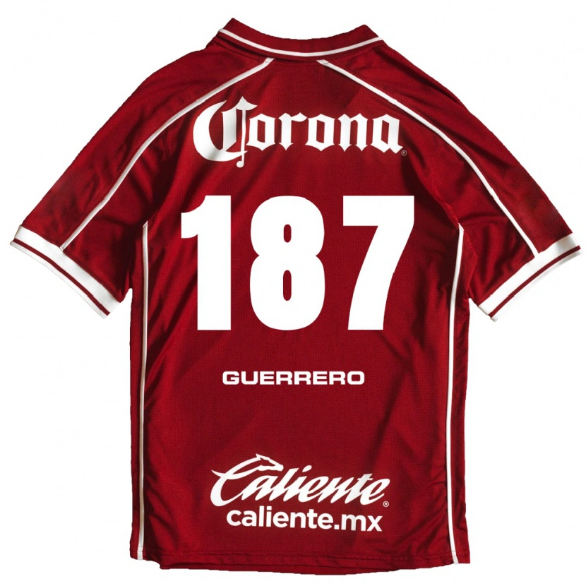 Danxen Kvinder Dominic Guerrero #187 Hvid Rød Hjemmebane Spillertrøjer 2026/27 Trøje T-Shirt
