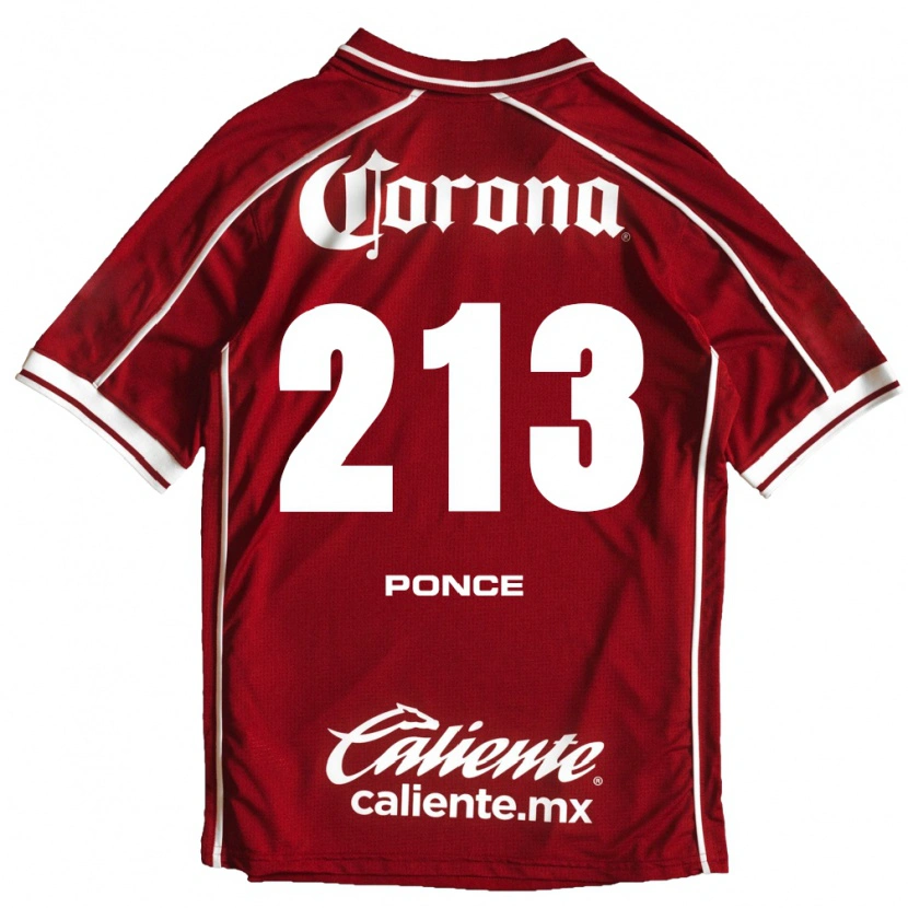 Danxen Kvinder Santiago Ponce #213 Hvid Rød Hjemmebane Spillertrøjer 2026/27 Trøje T-Shirt