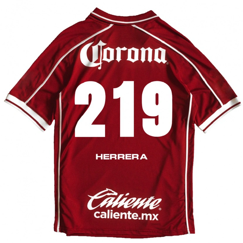 Danxen Kvinder Emilio Herrera #219 Hvid Rød Hjemmebane Spillertrøjer 2026/27 Trøje T-Shirt