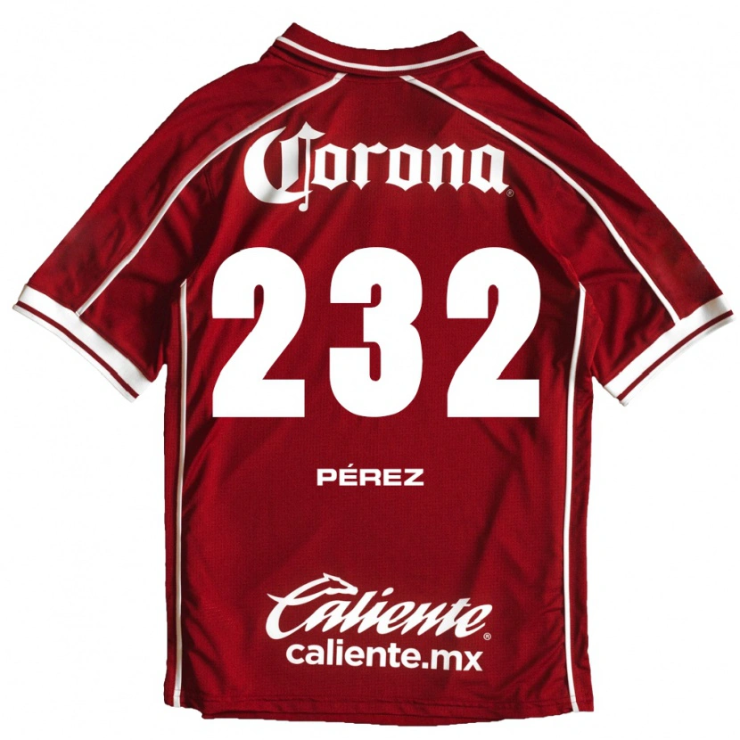 Danxen Kvinder Diego Pérez #232 Hvid Rød Hjemmebane Spillertrøjer 2026/27 Trøje T-Shirt
