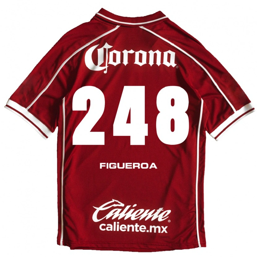 Danxen Kvinder Jared Figueroa #248 Hvid Rød Hjemmebane Spillertrøjer 2026/27 Trøje T-Shirt
