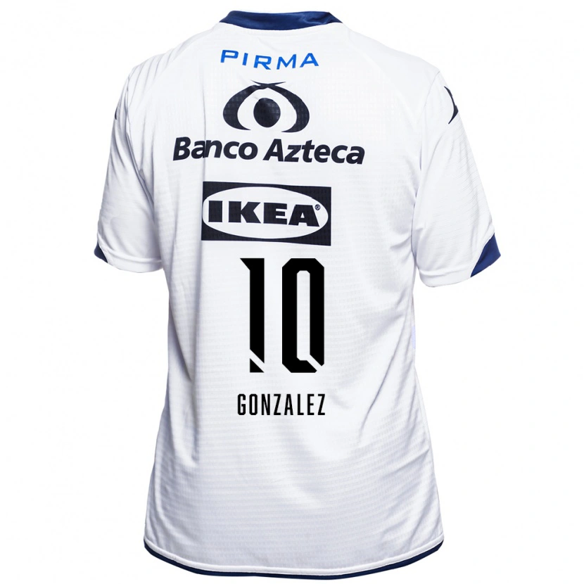Danxen Kvinder Jair Gonzalez #10 Hvid Sort Blå Hjemmebane Spillertrøjer 2026/27 Trøje T-Shirt