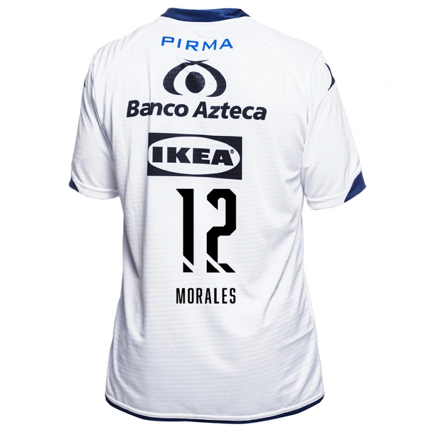 Danxen Kvinder Karla Morales #12 Hvid Sort Blå Hjemmebane Spillertrøjer 2026/27 Trøje T-Shirt