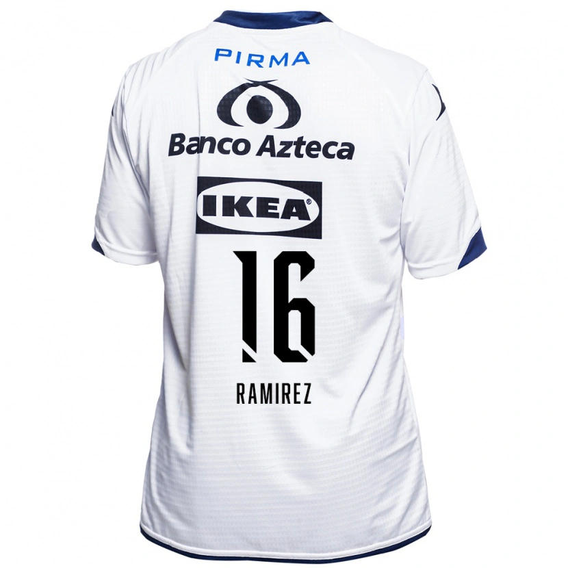 Danxen Kvinder Alonso Ramírez #16 Hvid Sort Blå Hjemmebane Spillertrøjer 2026/27 Trøje T-Shirt