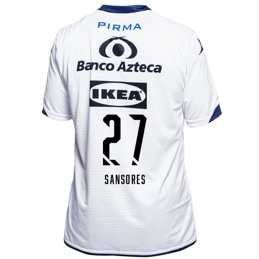 Danxen Kvinder Miguel Sansores #27 Hvid Sort Blå Hjemmebane Spillertrøjer 2026/27 Trøje T-Shirt