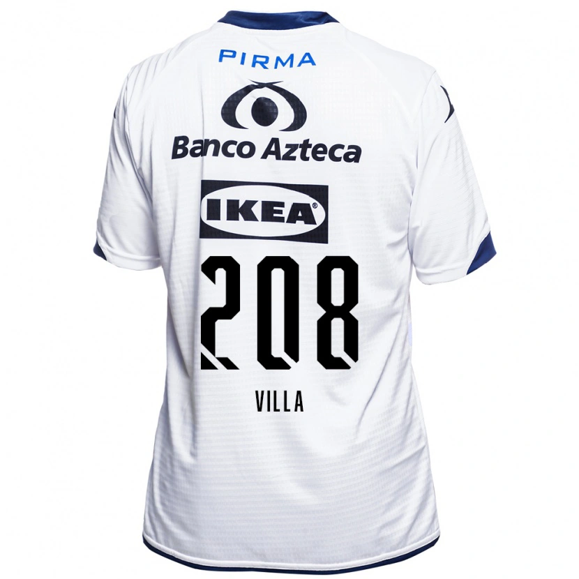 Danxen Kvinder Patrick Villa #208 Hvid Sort Blå Hjemmebane Spillertrøjer 2026/27 Trøje T-Shirt