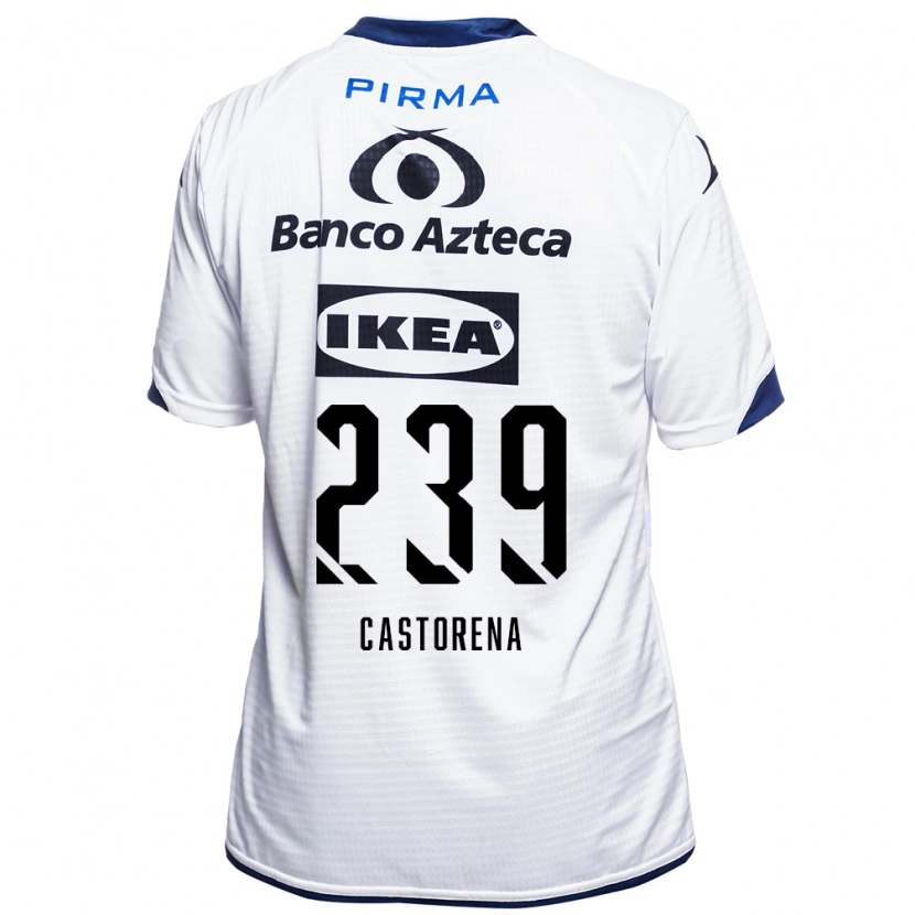 Danxen Kvinder Ernesto Castorena #239 Hvid Sort Blå Hjemmebane Spillertrøjer 2026/27 Trøje T-Shirt