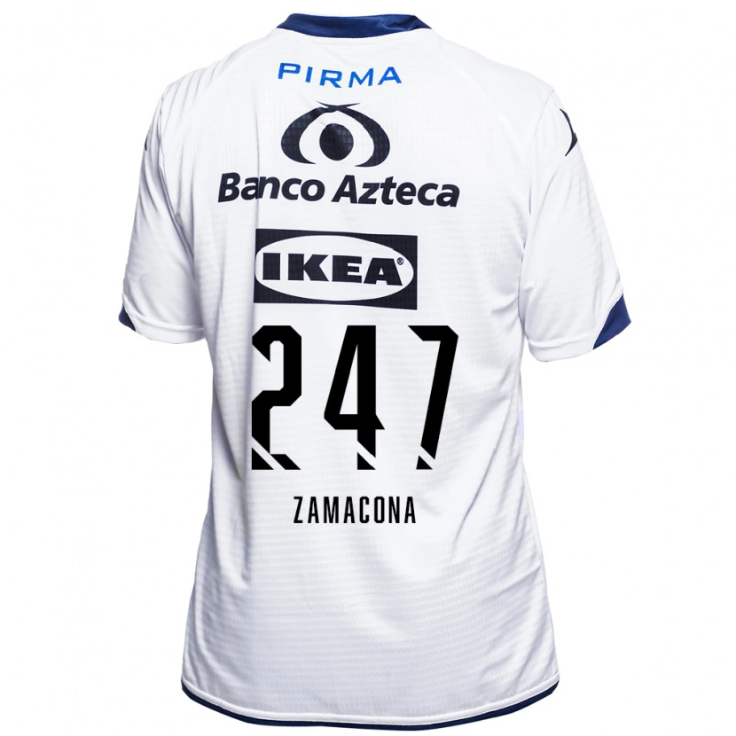 Danxen Kvinder Héctor Zamacona #247 Hvid Sort Blå Hjemmebane Spillertrøjer 2026/27 Trøje T-Shirt