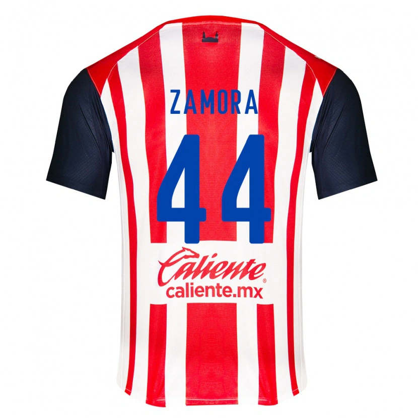 Danxen Kvinder Saúl Zamora #44 Rød Sort Hvid Hjemmebane Spillertrøjer 2026/27 Trøje T-Shirt