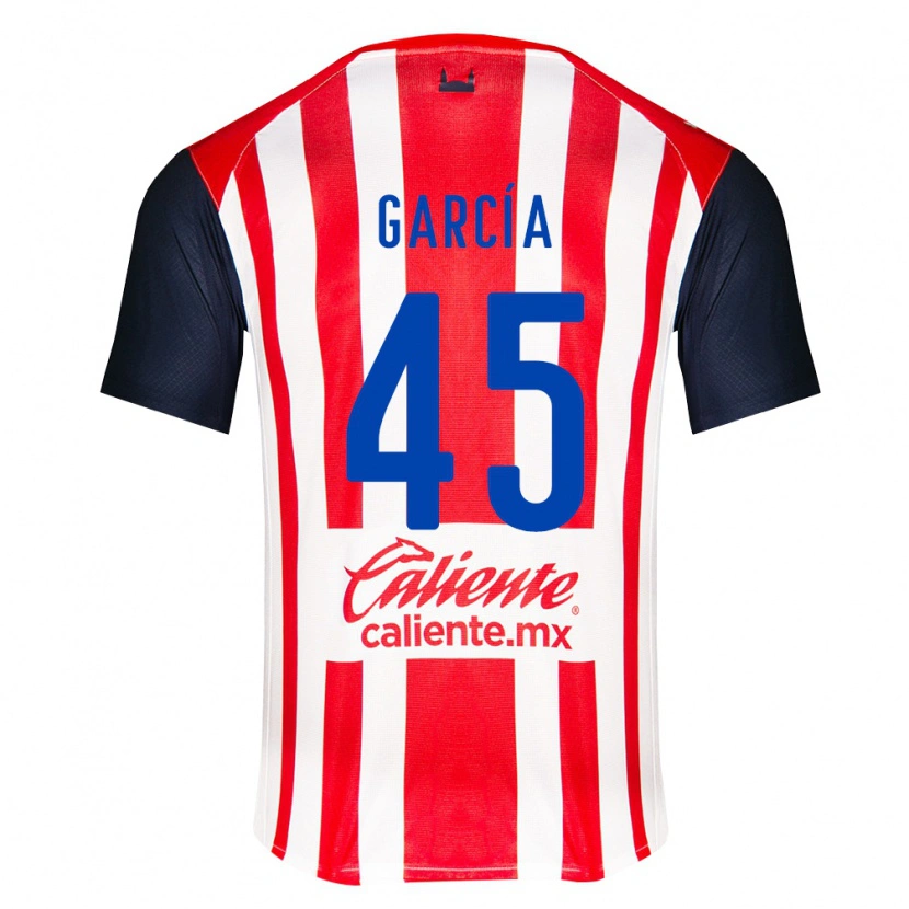 Danxen Kvinder Eduardo García #45 Rød Sort Hvid Hjemmebane Spillertrøjer 2026/27 Trøje T-Shirt