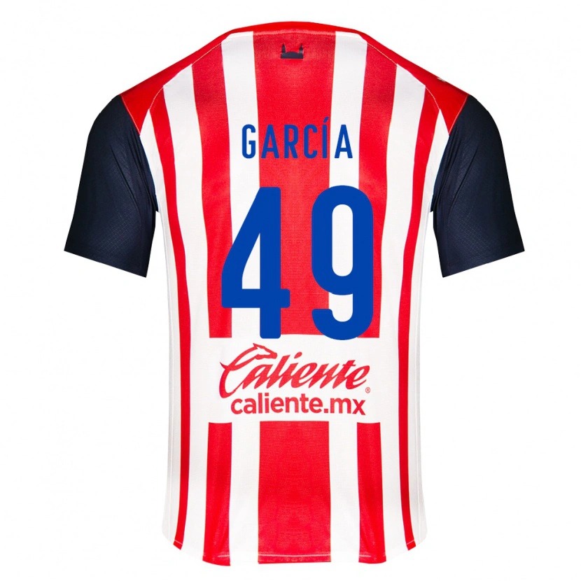 Danxen Kvinder Gilberto García #49 Rød Sort Hvid Hjemmebane Spillertrøjer 2026/27 Trøje T-Shirt