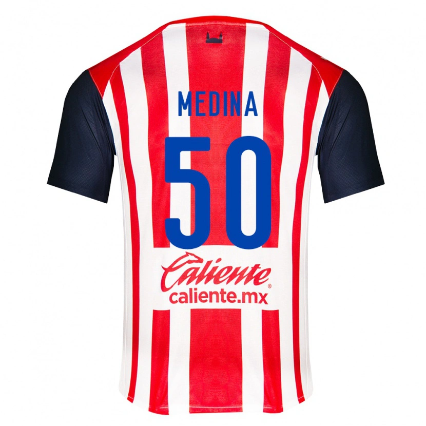 Danxen Kvinder Cruz Medina #50 Rød Sort Hvid Hjemmebane Spillertrøjer 2026/27 Trøje T-Shirt