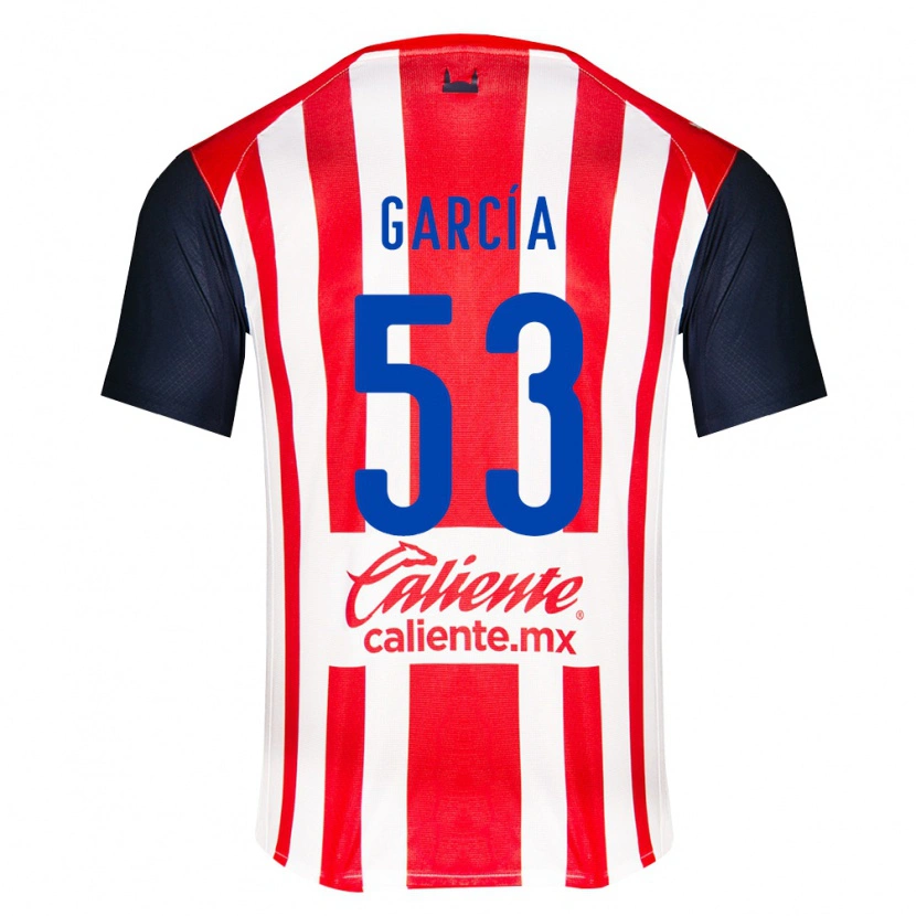 Danxen Kvinder Uziel García #53 Rød Sort Hvid Hjemmebane Spillertrøjer 2026/27 Trøje T-Shirt