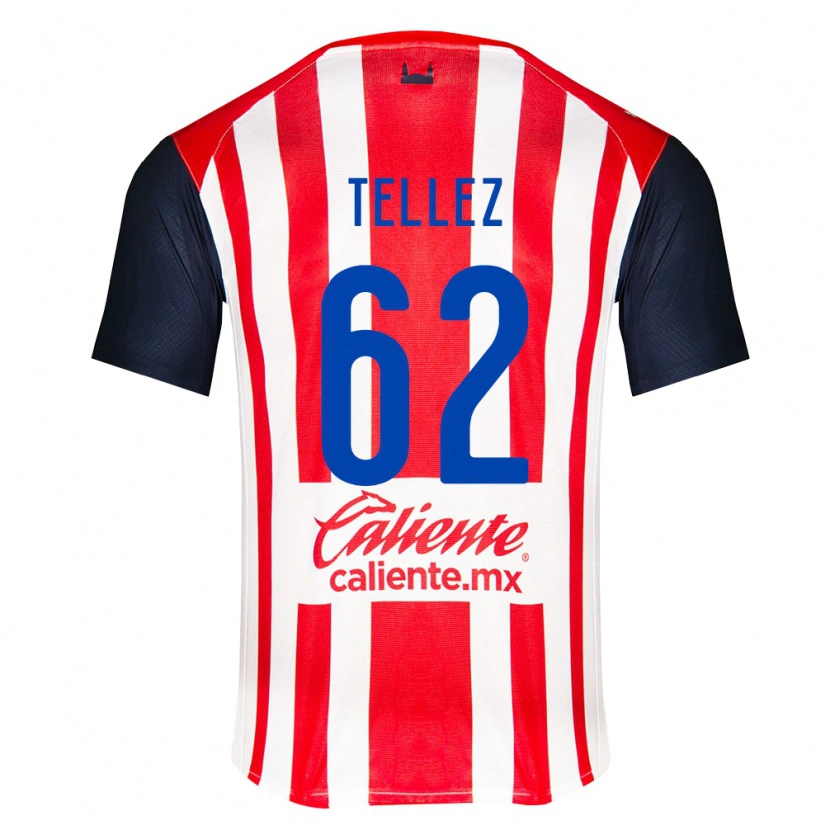 Danxen Kvinder Brandon Téllez #62 Rød Sort Hvid Hjemmebane Spillertrøjer 2026/27 Trøje T-Shirt