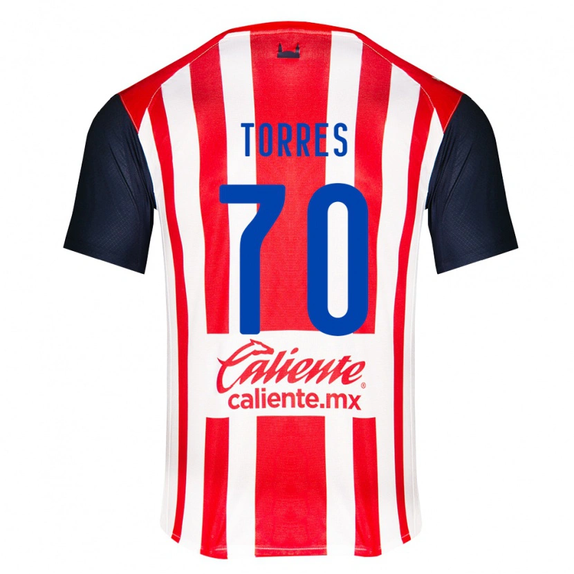 Danxen Kvinder Leo Torres #70 Rød Sort Hvid Hjemmebane Spillertrøjer 2026/27 Trøje T-Shirt