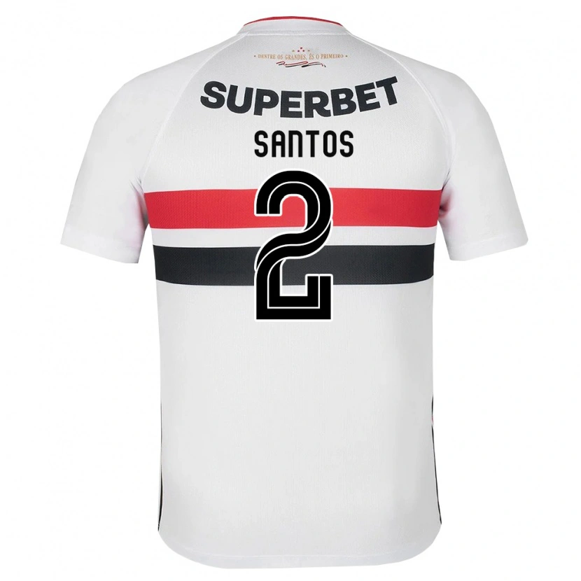 Danxen Kvinder Ruann Santos #2 Hvid Rød Sort Hjemmebane Spillertrøjer 2026/27 Trøje T-Shirt